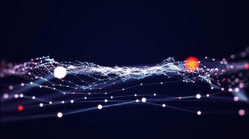Technology connection digital data and big data concept. video