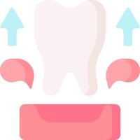 A tooth with a toothbrush and toothpaste vector