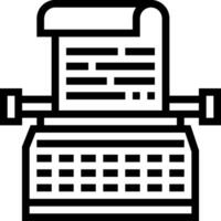 A typewriter icon on a white background vector