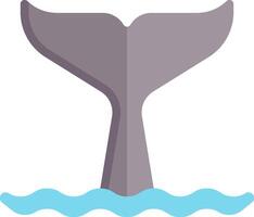 Whale tail icon on white background vector