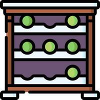 Wine rack icon vector