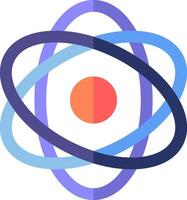 The logo for atom, a web browser vector