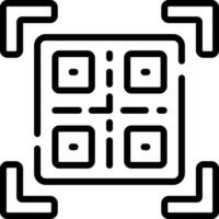 A square with four squares in it vector