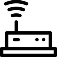 A wifi router icon on a white background vector