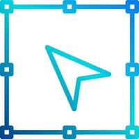 A blue arrow pointing to the left vector