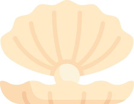 A shell with a shell inside it vector