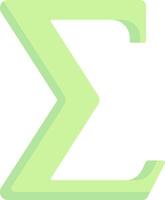 The letter z in green on a white background vector