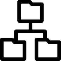 File structure icon vector