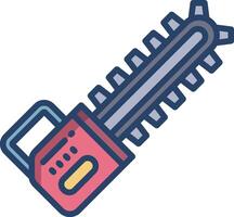A chainsaw icon on a white background vector