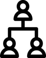 A group of people are connected to each other vector