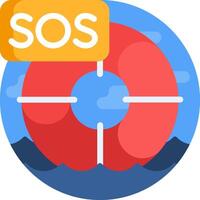Sos - search and rescue app vector