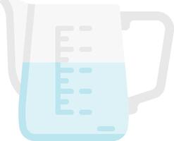 A jug with water in it on a white background vector