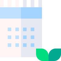 A plant and a calendar icon vector