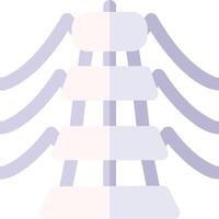 A stack of three electrical wires vector