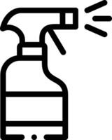 A spray bottle with a spray nozzle on it vector