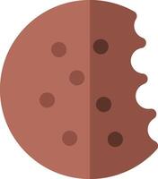 A brown cookie with holes in it vector