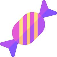A candy bar with a purple and yellow stripe vector