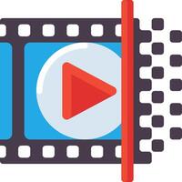 player icon with a red and blue stripe vector