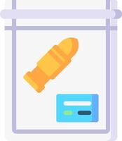 A pill and a credit card in a bag vector
