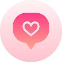 A pink heart icon on a white background vector