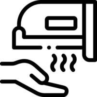 A hand is holding a hot plate and a hand is touching it vector