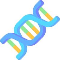 A dna strand icon in a flat style vector