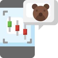 How to use the bear indicator on the stock chart vector