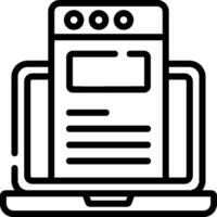 A laptop with a screen on it vector
