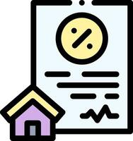 A house and a document with a check mark vector