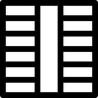 A black and white image of a file folder vector