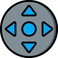 A game controller icon vector