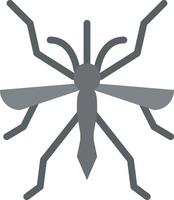 Mosquito icon, sign, solid pattern, isolated on white background illustration vector