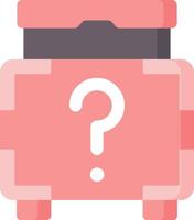 A pink box with a question mark on it vector