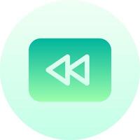 A green and blue button with an arrow vector