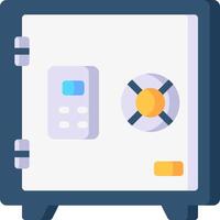 A safe box with a keypad on it vector