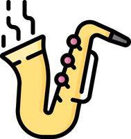 Saxophone illustration design vector
