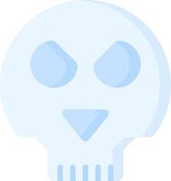 A skull with a face and eyes vector