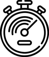 A stopwatch icon on a white background vector