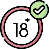A green tick mark with a check mark on it vector