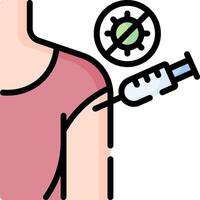 A person with a syringe in their arm vector