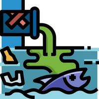 A fish is being fed by a bottle vector
