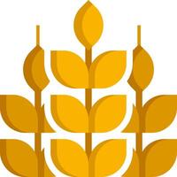 A wheat plant with leaves on it vector
