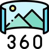 360 photo and editing app vector