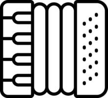 An accordion icon on a white background vector