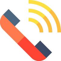 The phone icon with a phone and a signal vector