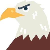 An eagle head with a beak and a yellow beak vector