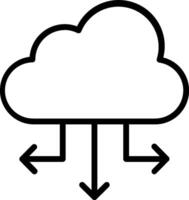 Cloud computing icon vector