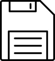 A floppy disk icon on a white background vector