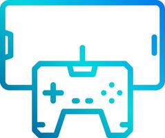 A game controller and tablet on a white background vector