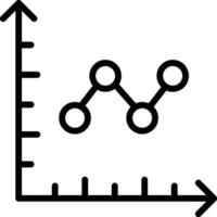 A graph with arrows and a line vector